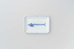 【骨董品】浅野窯　浅野 陽作　魚　大皿　木箱付き 朝鮮唐津浅鉢 / Chousen-Karatsu shallow bowl | 土平窯 藤ノ木陽太郎